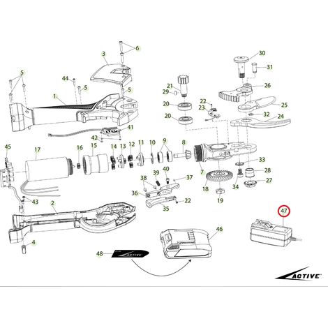 ORIGINAL ACTIVE cargador batería tijeras modelo tigercut 35 025974