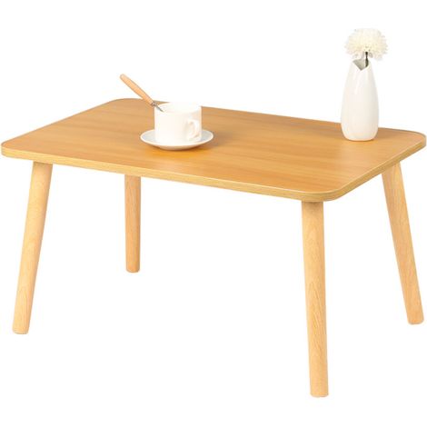 ® Table Basse, Table de Salon Moderne Minimaliste, assemblage facile, 60x40x32cm, noyer (1/5)