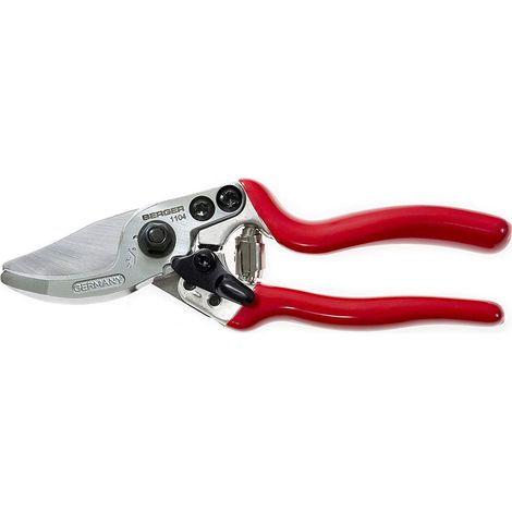 Tijeras de podar 185 mm ergonómico, plata/rojo - Berger 1104 (1/5)