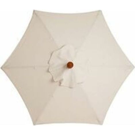 Parasol de jardin avec 6 baleines robustes, parasol de plage, abri de jardin, pour balcon, terrasse, terrasse, piscine (diamètre 2,5 m) - Blanc - RWAccessoire pour parasol