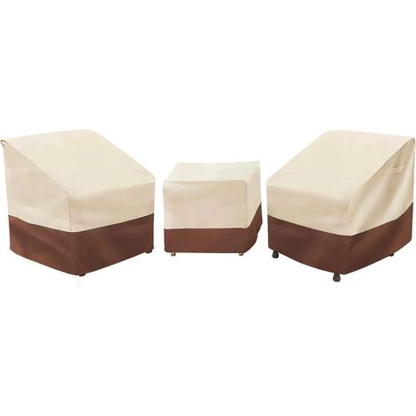 Loriano Gartenmöbel-Schutzhüllen-Set, 3-teiliges wasserdichtes Schutzhüllen-Set für Gartenmöbel, 600D strapazierfähiges Gartenmöbel-Schutzhüllen-Set (1/5)