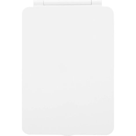 Mini miroir de maquillage pliable et portable, miroir de maquillage LED pour la maison/résidence étudiante, miroir de beauté de bureau, blanc (1/5)