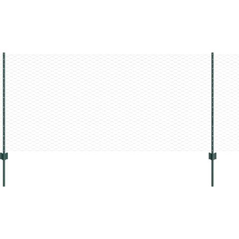Maison Exclusive - Geschweißter Drahtzaun 25 x 1 m (B x H) PVC-be