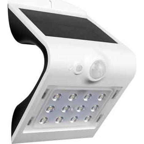 APPLIQUE A LED CON PANNELLO SOLARE E SENSORE 'ARCADIA' 3W - 200Lm - 6000K - Colore Bianco