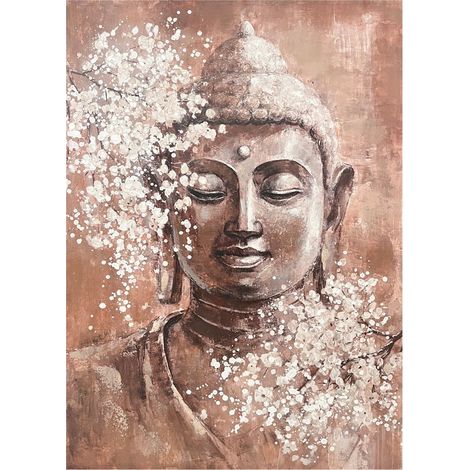 Signes Grimalt Cuadro Adorno Pared Cuadro Buda Cuadros Marrón 3x80x120cm 34980
