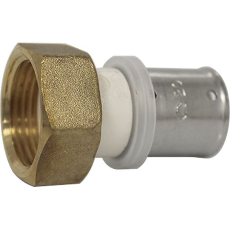 Raccord multicouche PPSU à sertir femelle écrou libre (20/27) 3/4" - Ø20x2,0 (1/3)