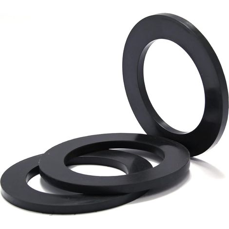 Joints plats plomberie pour raccords de tuyaux, rondelles en caoutchouc pour robinets, joint filtre robinet de douche (5 pièces, 56mmgrosor 3mm) (1/5)