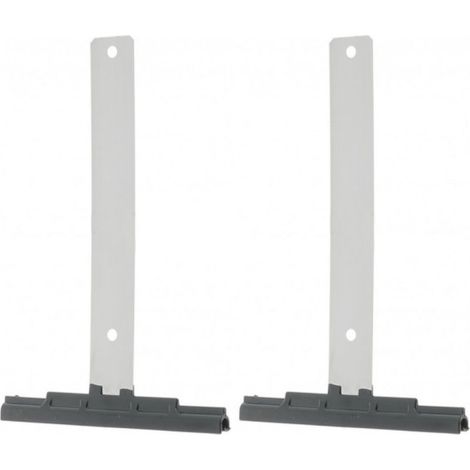 2 clip di fissaggio flessibili in acciaio inox per tapparelle avvolgibili, a vite, lunghe 180 mm, per lamelle da 7 a 9 mm di spessore, a molla, per fissaggio a sospensione delle finestre. (1/3)