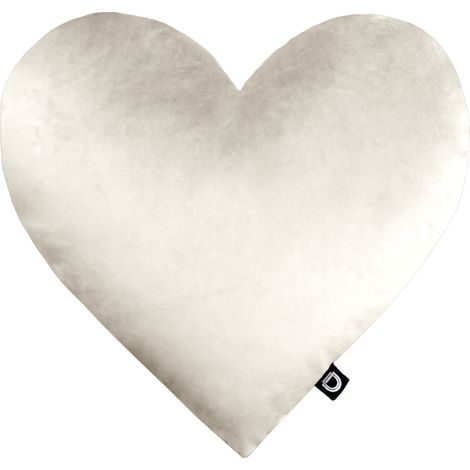 Almohada VELVET VE2250  corazón crema (1/2)