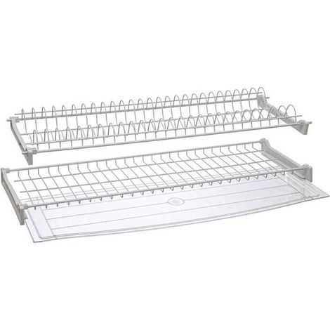 KIT SCOLAPIATTI C/VASCHETTA 86 CM CROMO