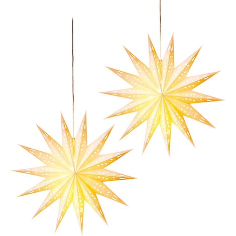 Stella Carta LED Natalizia Telecomando Pieghevole set 2 55 cm (1/5)