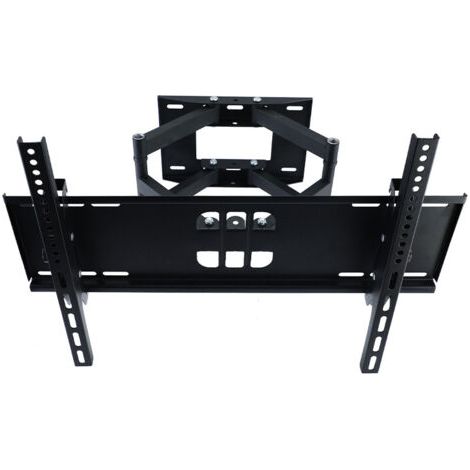 royaluxe-Support TV à mouvement complet, support mural TV pour la plupart des téléviseurs, peut supporter jusqu'à 132 lb, Max VESA 600 x 400 mm, support TV pivotant avec deux bras articulés, rotation