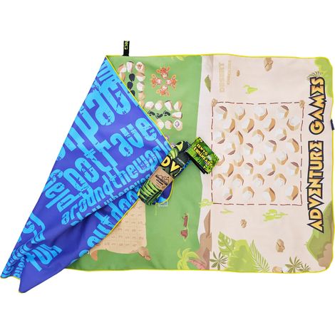 Serviette de plage de sport à séchage rapide, serviette de bain avec 3 jeux de société (1/5)