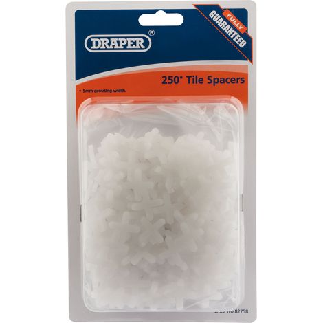 Draper 5mm Tile Spacers Pack of Approximately 250 Pieces - Model 82758 (1/5)