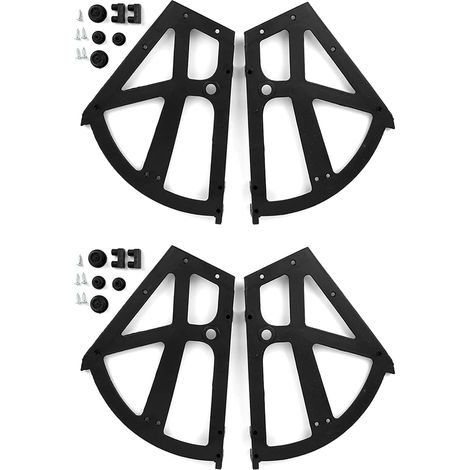 Lot de 4 - Accessoires de charnières pliables pour meubles à chaussures et tiroirs (1/5)