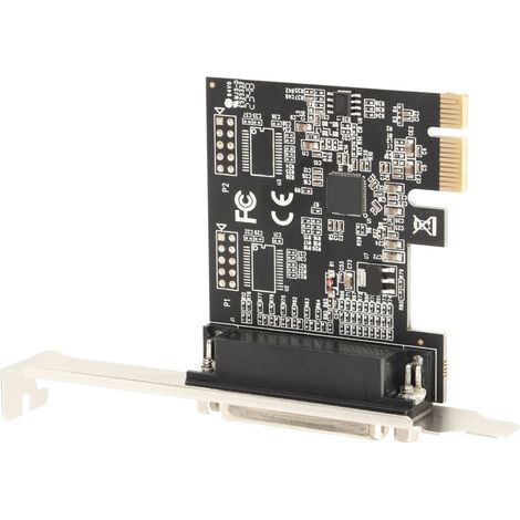 Carte adaptatrice PCI Express 1X vers port parallèle IEEE 1284 DB25, pour imprimante et périphériques, large compatibilité, extension PCIe. (1/5)