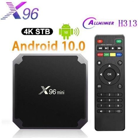 Boitier MINI Smart tv box Android 10.0 Boîte TV 4K HD Quad-Core chipset 64 Bits WiFi 2Go+16Go Décodeur Netflix Media Player (1/5)