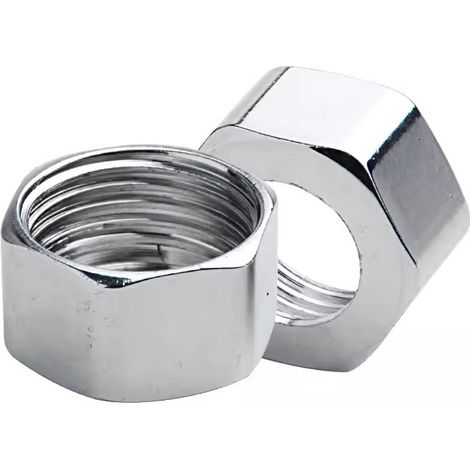 6 tappi esagonali in acciaio inox (da collegare all'estremità di uscita dell'acqua del rubinetto)