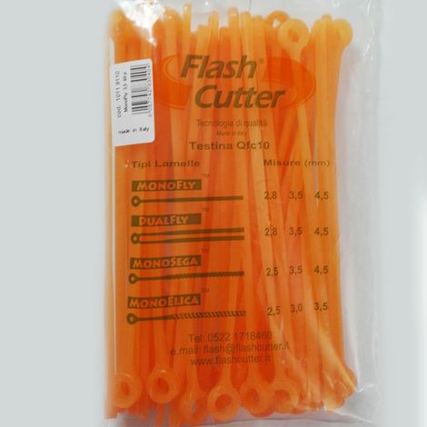 LAMELLE PER TESTINA FLASH CUTTER SEZIONE OVALE 3,5x5,5 MM MONOFLY 40 PZ. - 10119110