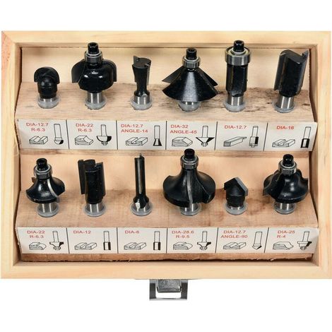 Juego de cortadores de madera de 12 piezas / 22550 / vorel (1/2)