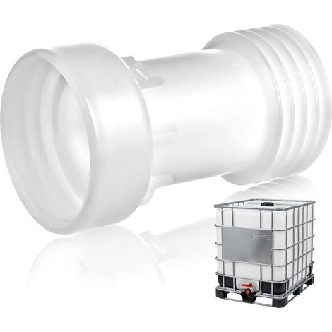 Rallonge de cuve 1000 L avec joint, entretoise droite S60 x 6 IBC, adaptateur filetage grossier vers S60 x 6 (1/5)