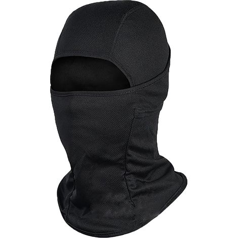 Cagoule cycliste coupe-vent en polyester pour sports d'extérieur, cache-visage et protège-cou noir (1/5)