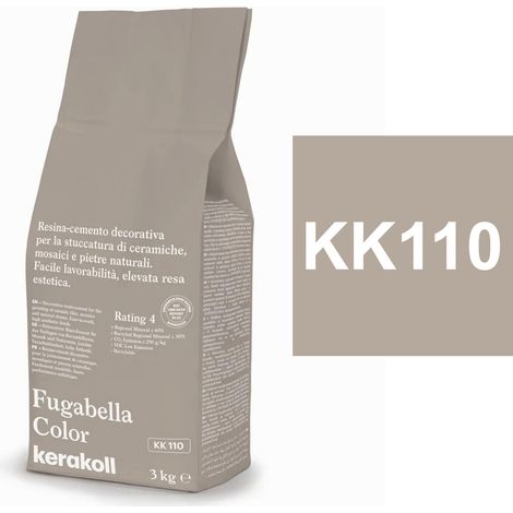 Kerakoll Stucco per Fughe Fugabella Color KK 110 Grigio Marrone 3kg Resina-Cemento (1/3)