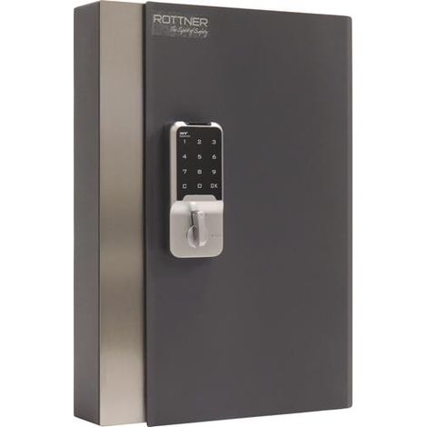 Schlüsselschrank Key Home 24 H385xB265xT60mm 1-türig o.Anz.Hak.24 ROTTNER (1/2)