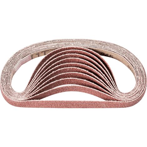 PFERD TOOLS Korund Schleifband BA 10x330mm A60 für universelle Anwendung mit Bandschleifer (100) 100 Stk