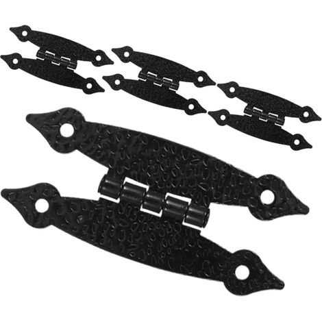 Lot de 4 Charnières Papillon en Fer Noir, 3cm (1/5)