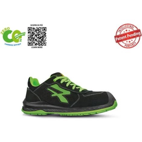 Chaussures de sécurité basses CANYON UK ESD S1P SRC - Noir/Vert 47
