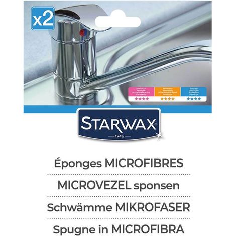 STARWAX - Eponges microfibre x2
