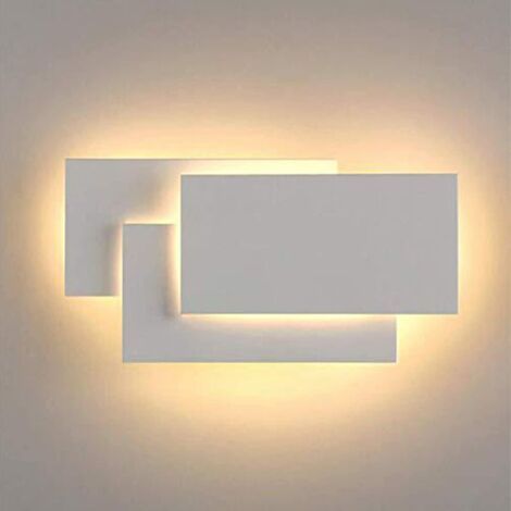 24W LED Appliques Murales Interieur Blanc Simple Design Murale Applique pour Couloir Escalier Salon Chambre ( Blanc chaud ) (1/5)