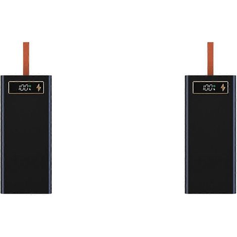 Deux boîtiers d'alimentation DIY, contenant 40 batteries 18650, avec éclairage LED et protocoles de charge avancés, et un boîtier de batterie amovible B. (1/5)