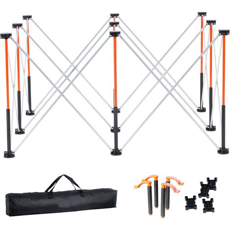 Support de travail pliant 1266 x 665 mm, établi repliable, capacité 1135 kg, sans montage, sac transport, usage polyvalent (1/5)