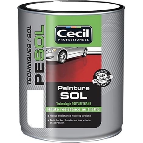 Peinture sol Cécil Professionnel PE SOL Blanc satin 2,5 L