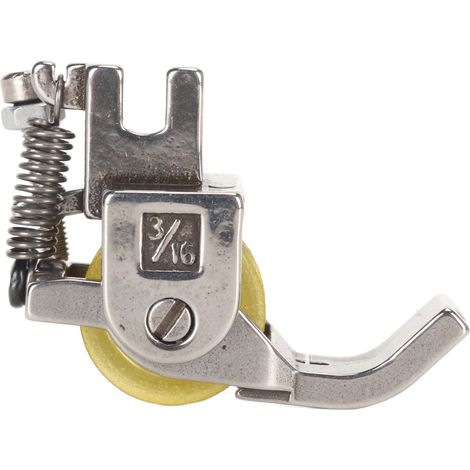 Pied presseur à rouleau en caoutchouc de 0,5 mm, facile à installer, léger et compact. Utilisé pour la réparation et le remplacement de pièces de couture. (1/5)