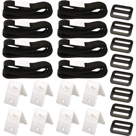 [JAMAIS UTILISÉ]Kit de Fixation pour bâche Solaire de Piscine, kit de Sangles de Couverture Solaire (1/5)