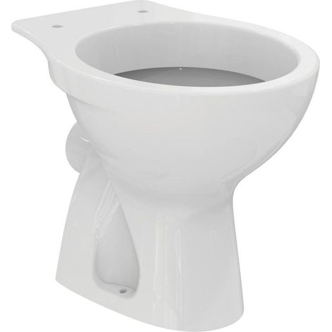 Porcher – Cuvette WC au sol Ulysse P022201 – Sortie horizontale – Porcelaine vitrifiée – Hauteur 395mm – Modèle avec bride (1/2)