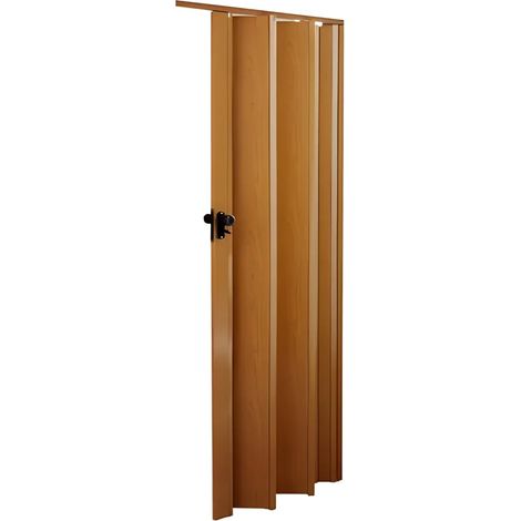 Porta a Soffietto Deluxe Noce 85x214H cm in PVC Pannello Doppio (1/2)