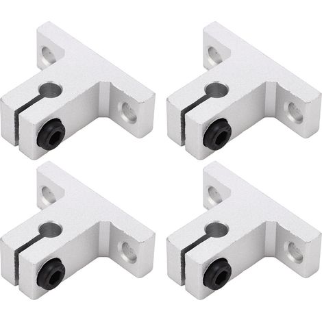 4 Pièces Bloc de Serrage pour Guidage Linéaire en Aluminium, Fixation de Rail pour Système de Mouvement Linéaire (1/5)