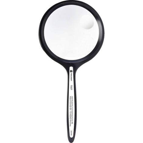 TOOLCRAFT TO-8976468 Lente d'ingrandimento portatile Ingrandimenti: 2 x, 4 x Lente: (Ø) 76 mm Nero (1/3)