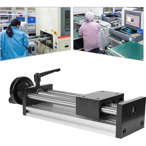 Table Coulissante Manuelle, Course de 200 mm Double axe Optique, Guide Rail Linéaire avec Volant, Linéaires Glissière, Plate-forme de Guidage pour Automatisation non Standard, Fraiseuse CNC (1/3)