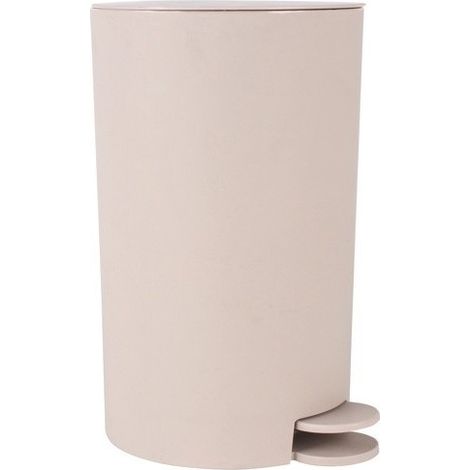 Papelera con pedal PP OSAKI 3L Beige Mate MSV