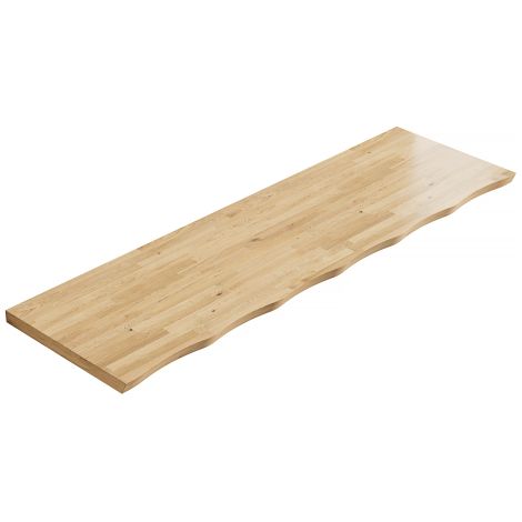 160cm Massivholzbrett, Kann alleine oder zusammen mit Aufbewahrungsschränken verwendet werden, Enthält keine Hardware-Zubehörteile, Natürliche Holzmaserung Farbe (1/5)