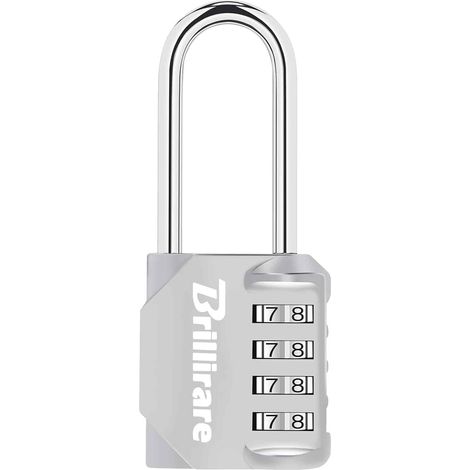 Cadenas à combinaison, cadenas à 4 chiffres de 5,8 cm de long, étanche en alliage de zinc, cadenas de voyage sans clé pour sac à dos, casier de gym, moraillon, clôture, portail (1/5)