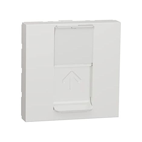 Schneider NU341718 Única - zócalo RJ45 simple - cat 6 STP - 2 mod - blanco - méca solo (1/4)