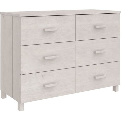 Aparador buffet cómoda armario mueble organizador cocina salón salón 113 x 40 x 80 cm madera maciza de pino blanco 020035771