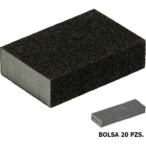 Bloc de papier abrasif à grain grossier (sac de 20 pièces)
