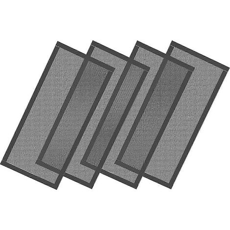 Grilles de ventilation de sol, filtres à air magnétiques résistants, grilles de ventilation de sol en PVC 4 x 10 pouces, lot de 4 (1/4)